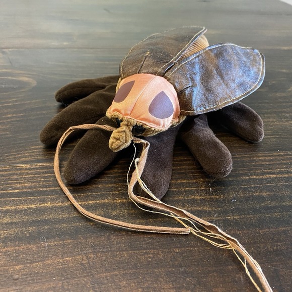 Vintage Folkmanis Folktales Plush Cockroach Puppet Full‎ Hand Glove W/Wings - Picture 1 of 6